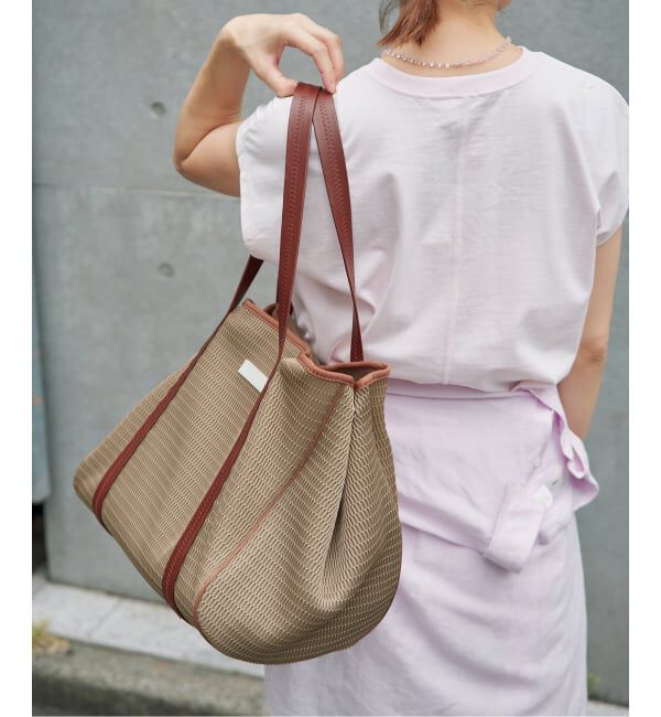 IENA「《洗濯機洗い可》qbag paris/キューバッグ パリ 別注NEST ZIP L バッグ」|トートバッグ|