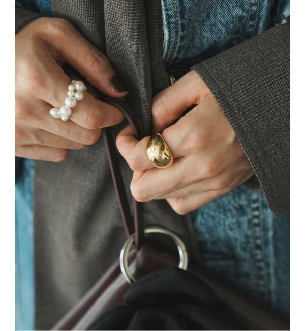 VERMEIL par iena「《予約》LIE STUDIO リエ スタジオ The Leah Ring GOLD」|リング|