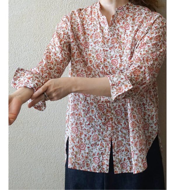 journal standard luxe「ボイルフラワー スタンドカラーシャツ」|シャツ・ブラウス|