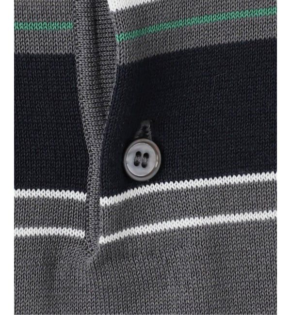 Glyph「《一部店舗+WEB限定》Glyph Multi Border Knit Poloshirt」|ニット・セーター|