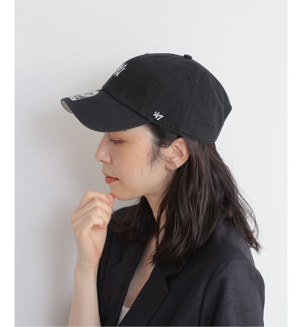 Spick and Span「《WEB限定》'47 / フォーティーセブン A B-BSRNR17GWS-BK」|キャップ・キャスケット|