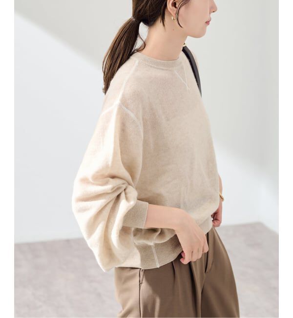 FRAMeWORK「≪予約≫COUTURE DADAM/クチュールドアダム alabian sleeve cashmere sw」|ニット・セーター|ベージュ