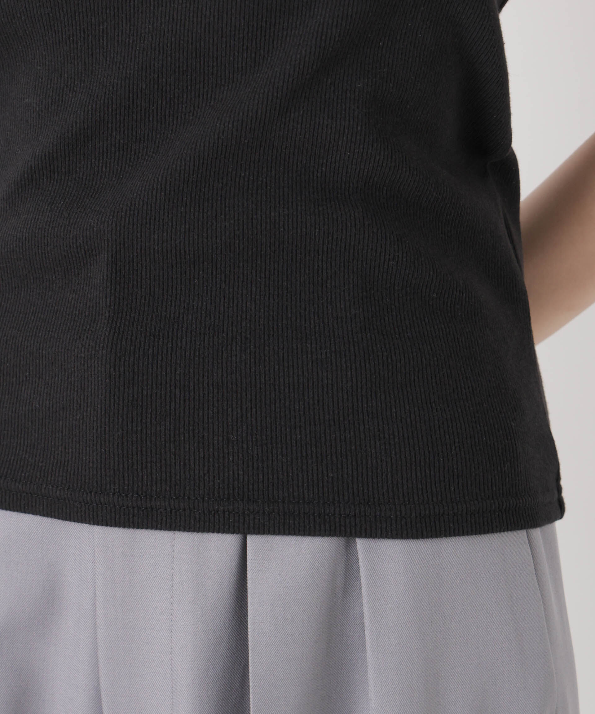 NANO universe「抗菌防臭リブカップ付きダブルストラップキャミソール」|Tシャツ・カットソー|
