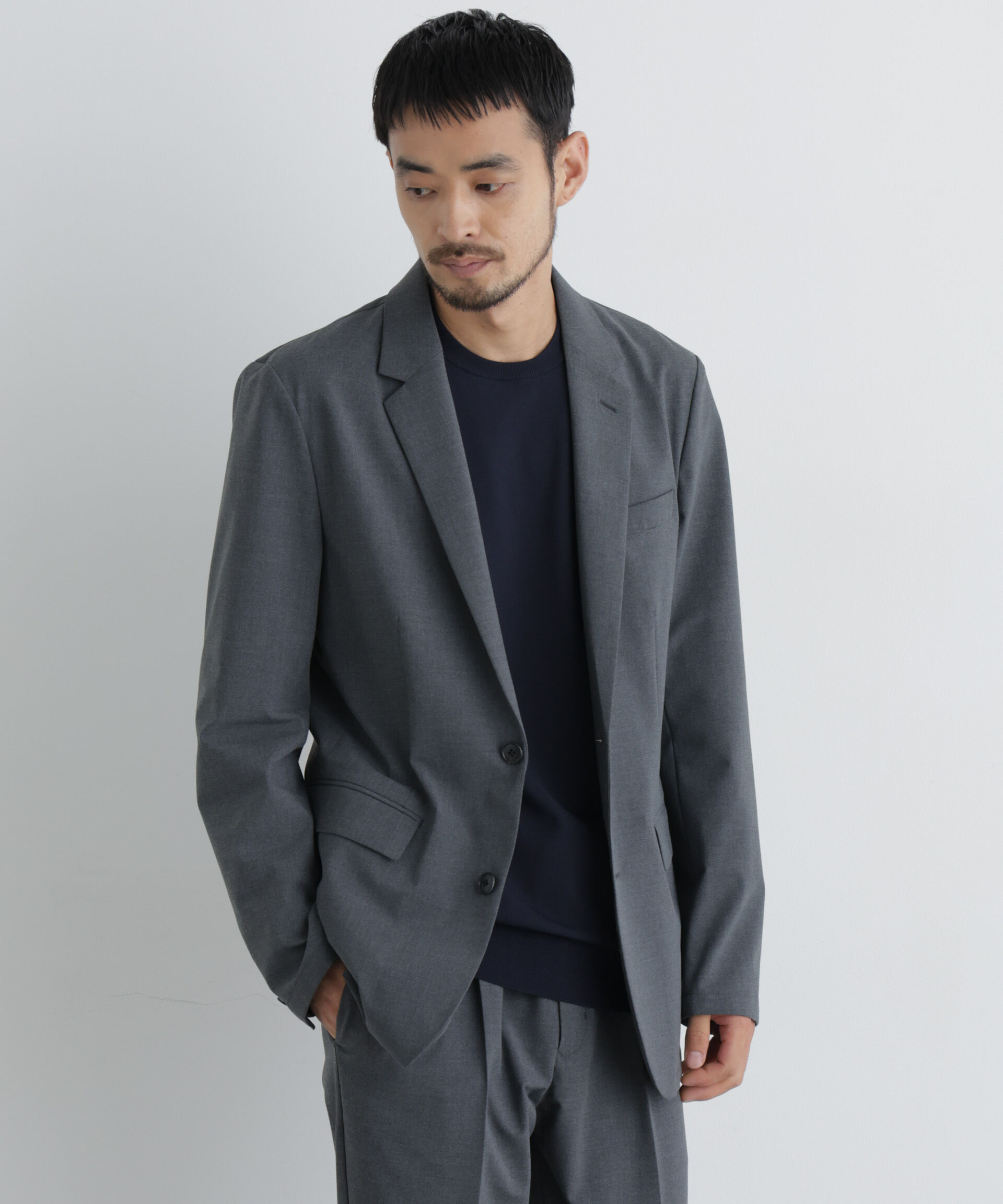 NANO universe「「Damerino」ウールライクトロストレッチセットアップ/WASHABLE」|スーツ|