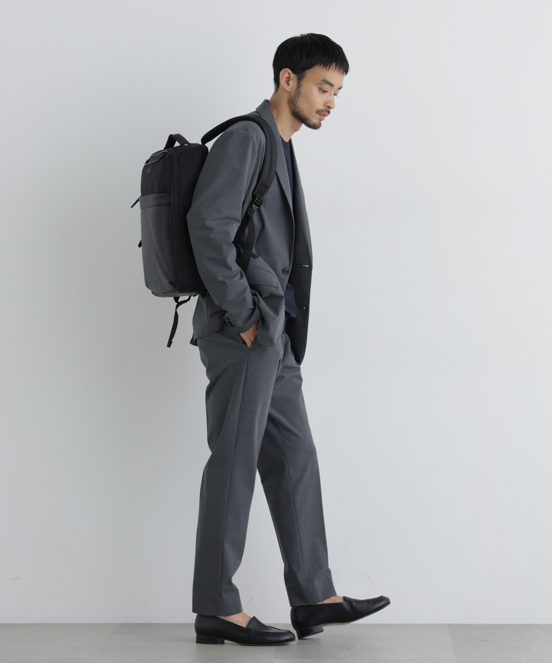 NANO universe「「Damerino」ウールライクトロストレッチセットアップ/WASHABLE」|スーツ|