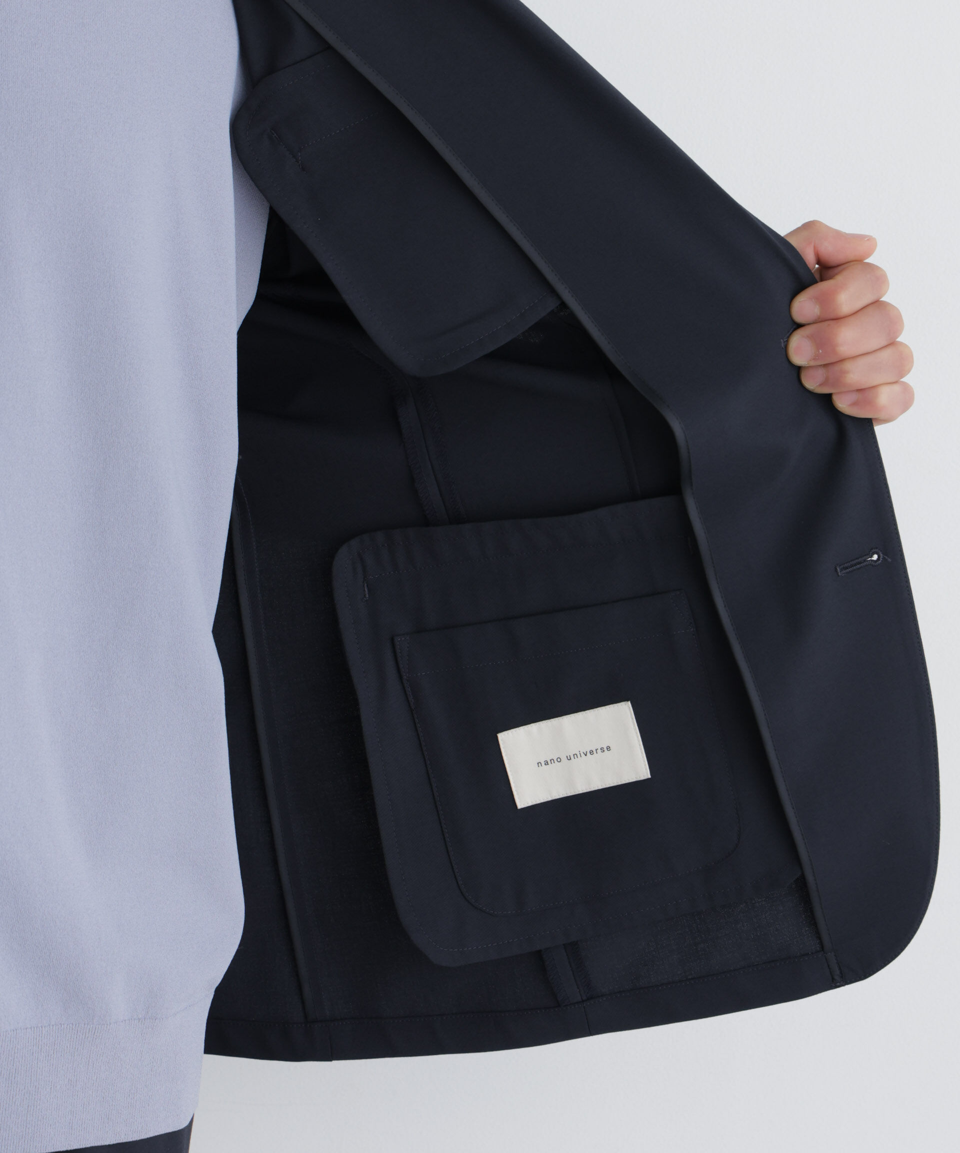 NANO universe「「Damerino」ウールライクトロストレッチセットアップ/WASHABLE」|スーツ|