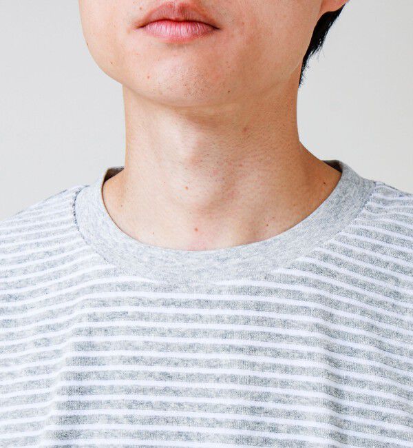 GLOSTER「【夏素材で快適】フレブルパイルTEE ワンポイント刺繍」|Tシャツ・カットソー|