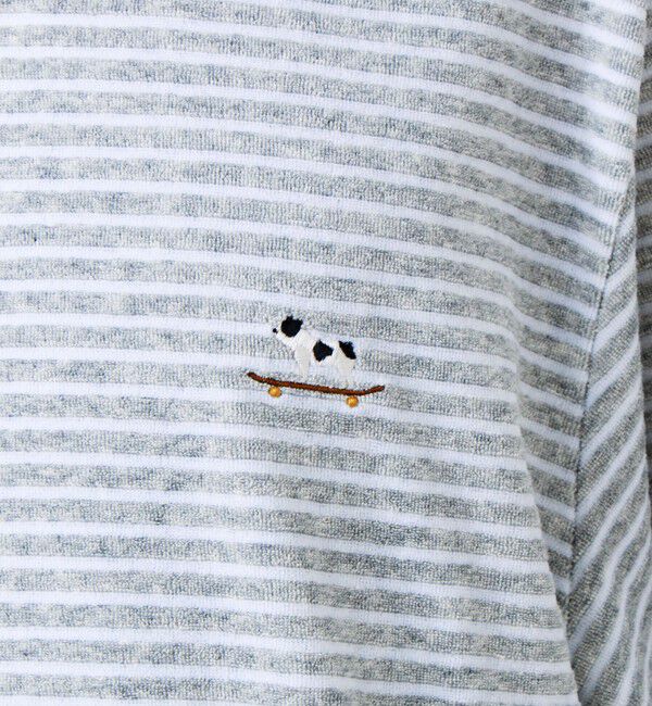 GLOSTER「【夏素材で快適】フレブルパイルTEE ワンポイント刺繍」|Tシャツ・カットソー|