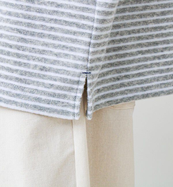 GLOSTER「【夏素材で快適】フレブルパイルTEE ワンポイント刺繍」|Tシャツ・カットソー|