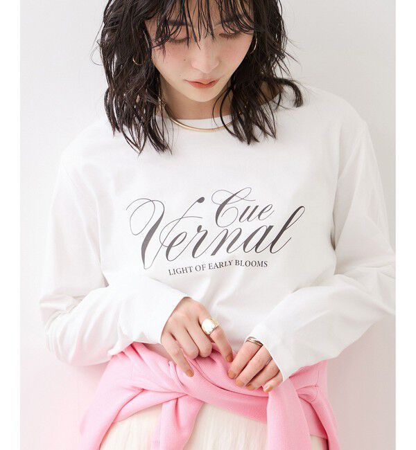 VIS「ロゴ＆フォトアソートプリントロンT」|Tシャツ・カットソー|ホワイト系(11)
