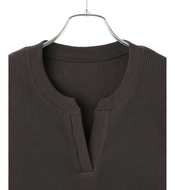 ADAM ET ROPE'「チュールベルト付キーネックトップス」|Tシャツ・カットソー|