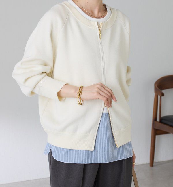  「【リバイバル/９色展開】スウェットライク2WAY ニット」|ニット・セーター|