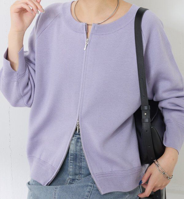 「【リバイバル/９色展開】スウェットライク2WAY ニット」|ニット・セーター|