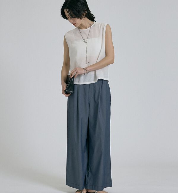 qualite「【Asuka Teramatsuさん・Yu Murataさん着用】シアーノースリ」|キャミソール|