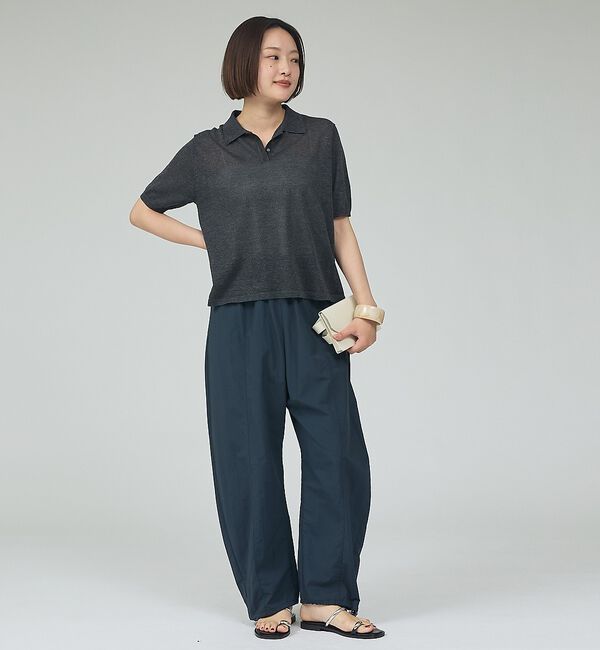 qualite「ラメポロニットTシャツ」|Tシャツ・カットソー|