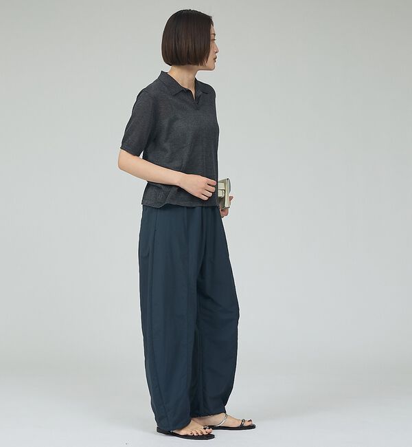 qualite「ラメポロニットTシャツ」|Tシャツ・カットソー|