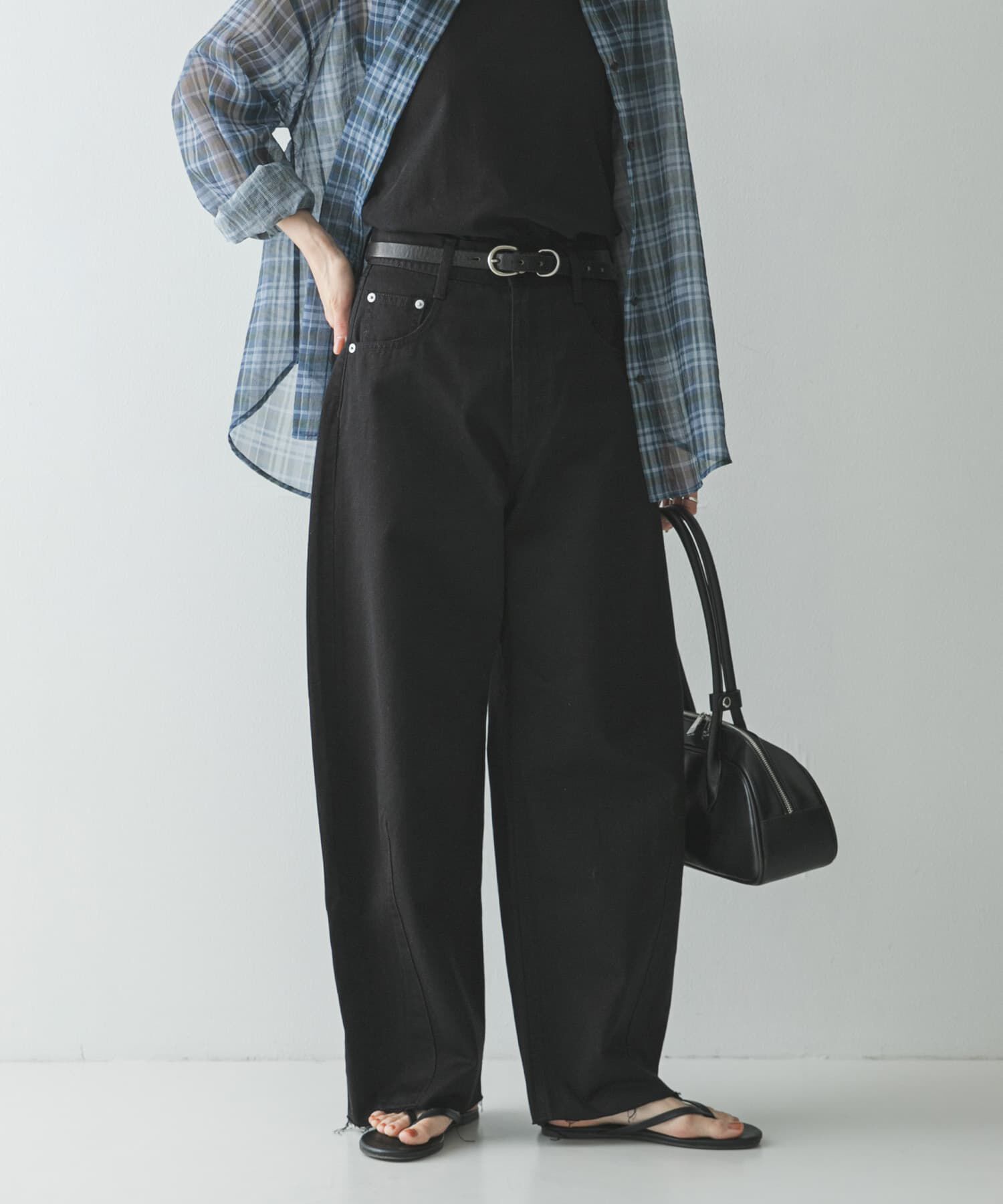 URBAN RESEARCH「コットンサテンカットオフカーブパンツ」|その他|