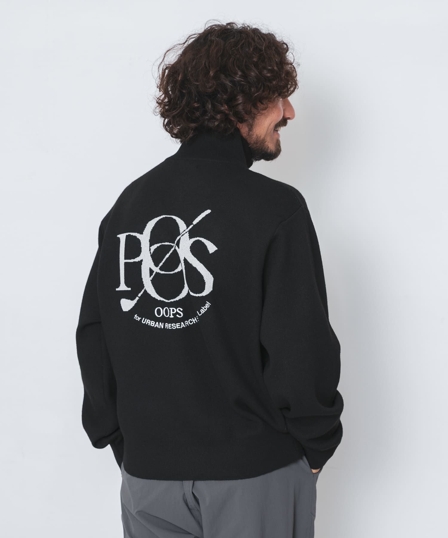 Sonny Label 「OOPS　バックBIGロゴニット」|ニット・セーター|ブラック