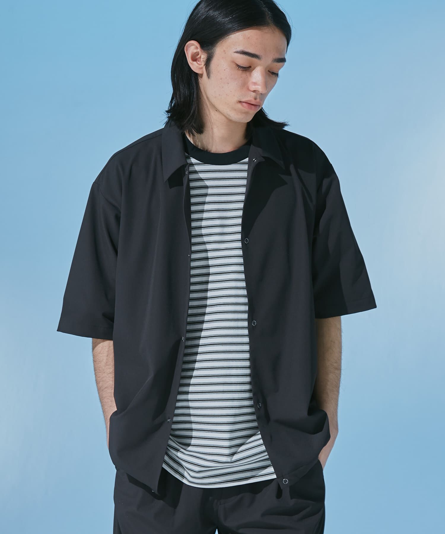 URBAN RESEARCH DOORS「『仁村紗和さん着用』『UR TECH』ｻﾏｼｪｱ ｼｮｰﾄｽﾘｰﾌﾞｼｬﾂｶ  」|カーディガン|