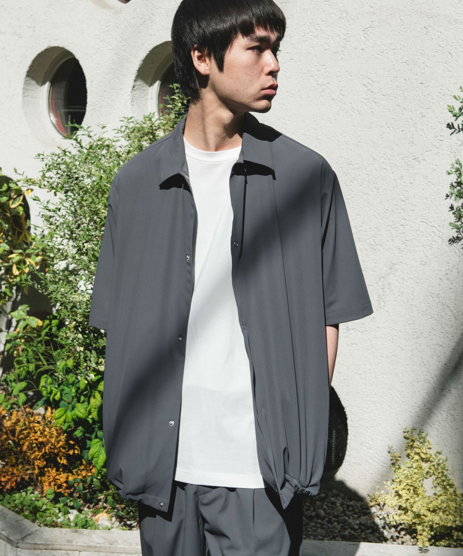 URBAN RESEARCH DOORS「『仁村紗和さん着用』『UR TECH』ｻﾏｼｪｱ ｼｮｰﾄｽﾘｰﾌﾞｼｬﾂｶ  」|カーディガン|