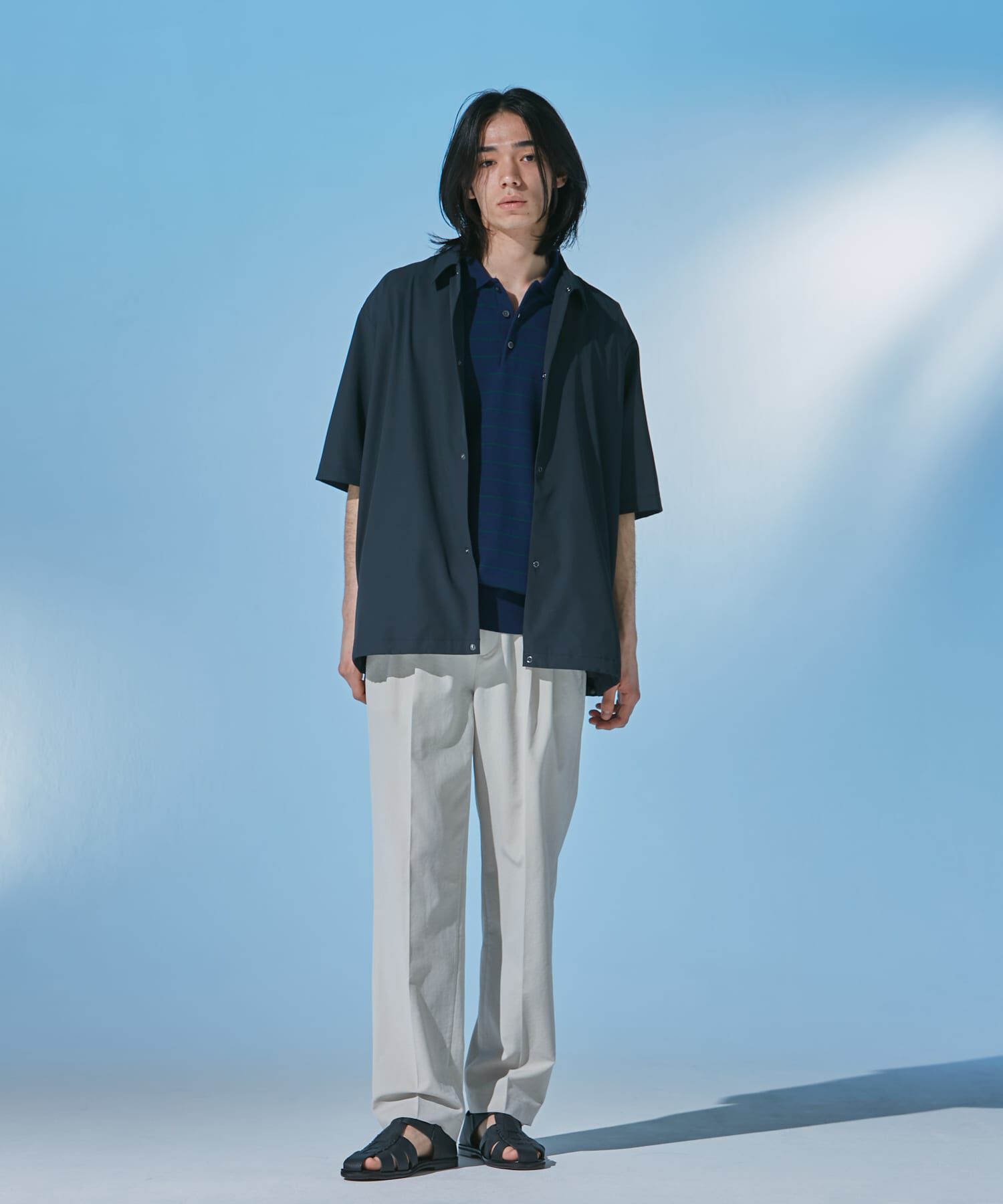 URBAN RESEARCH DOORS「『仁村紗和さん着用』『UR TECH』ｻﾏｼｪｱ ｼｮｰﾄｽﾘｰﾌﾞｼｬﾂｶ  」|カーディガン|