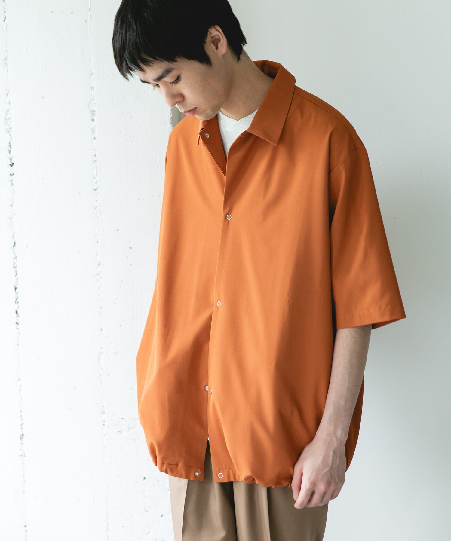 URBAN RESEARCH DOORS「『仁村紗和さん着用』『UR TECH』ｻﾏｼｪｱ ｼｮｰﾄｽﾘｰﾌﾞｼｬﾂｶ  」|カーディガン|