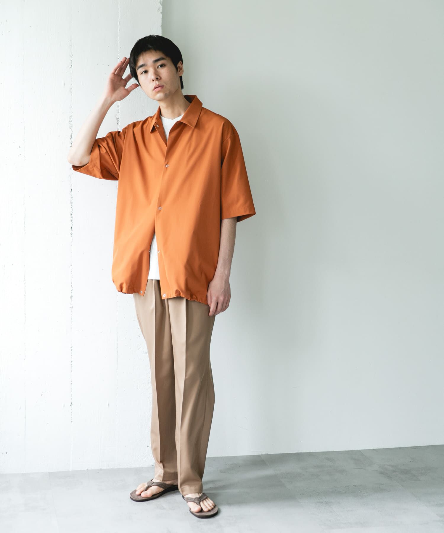 URBAN RESEARCH DOORS「『仁村紗和さん着用』『UR TECH』ｻﾏｼｪｱ ｼｮｰﾄｽﾘｰﾌﾞｼｬﾂｶ  」|カーディガン|