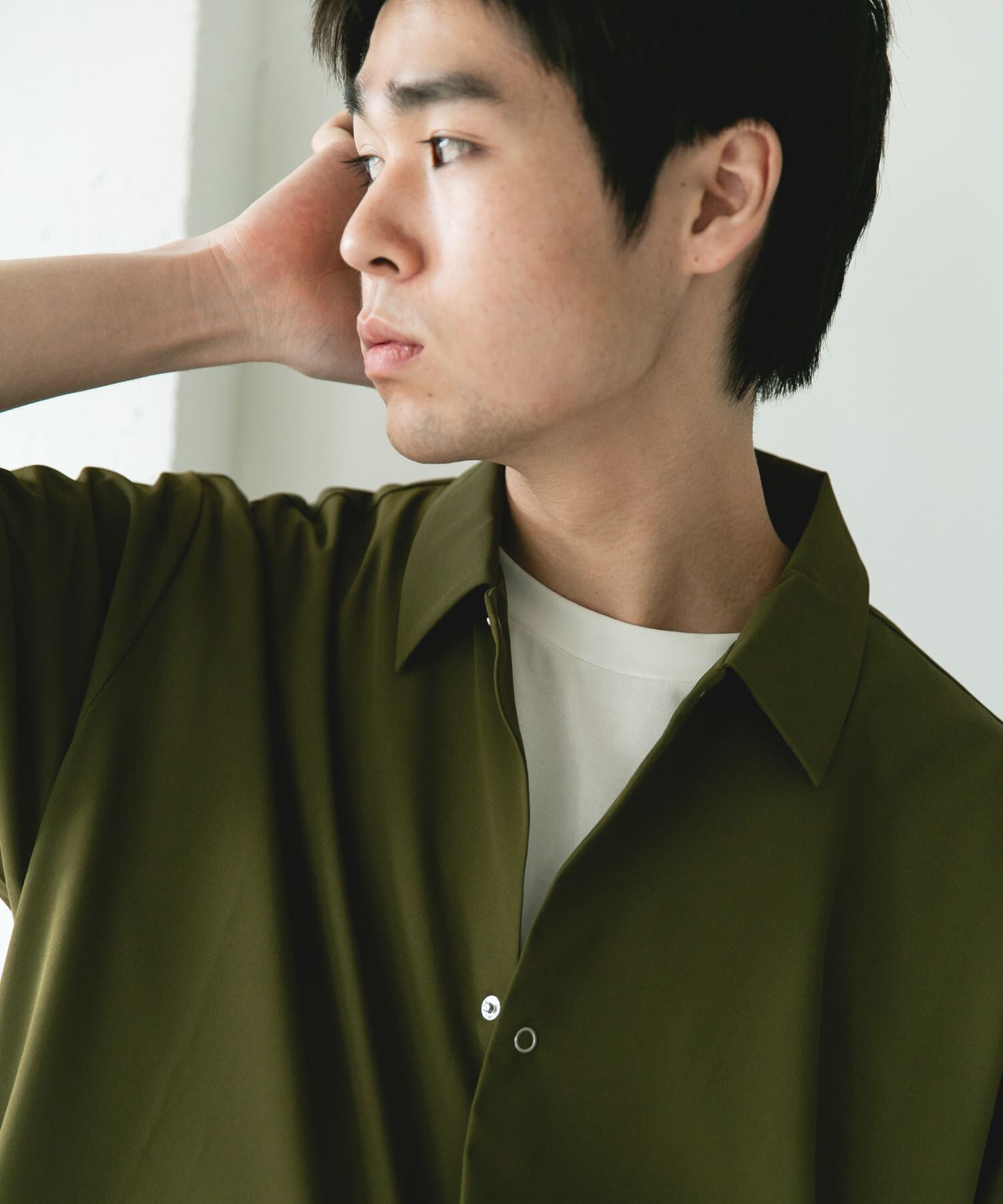 URBAN RESEARCH DOORS「『仁村紗和さん着用』『UR TECH』ｻﾏｼｪｱ ｼｮｰﾄｽﾘｰﾌﾞｼｬﾂｶ  」|カーディガン|
