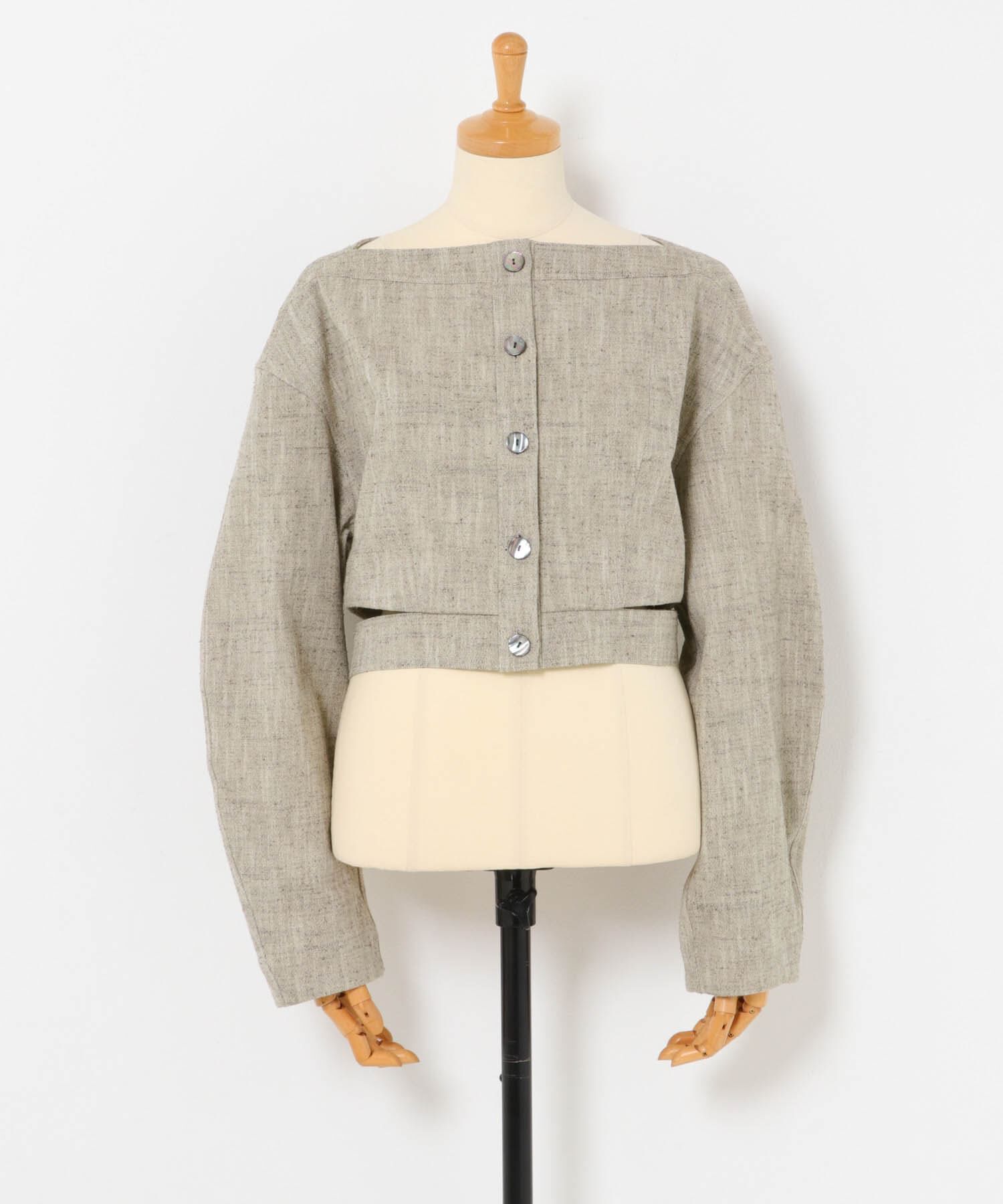 URBAN RESEARCH「new basic　SLAB NEP BELT JACKET」|ノーカラーコート|