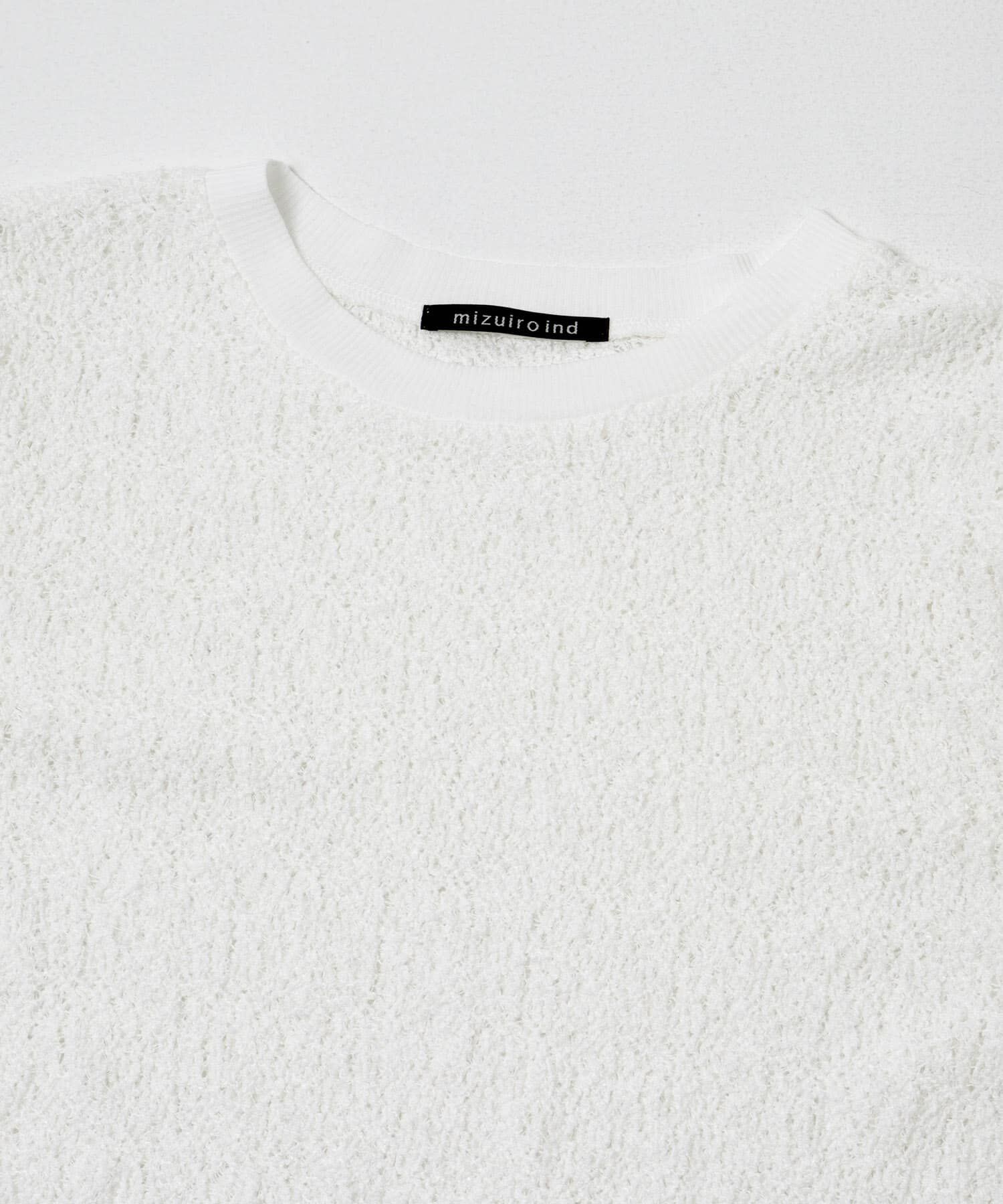 URBAN RESEARCH DOORS「mizuiro-ind　LACE CREW NECK T-SHIRTS」|Tシャツ・カットソー|