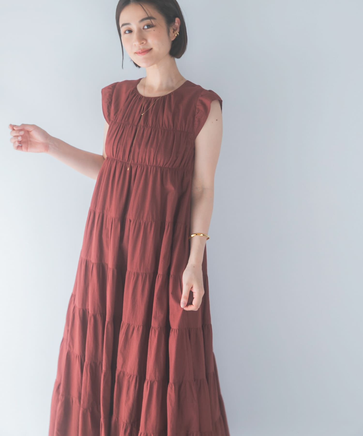 URBAN RESEARCH ROSSO「インドコットンティアードワンピース」|ワンピース|