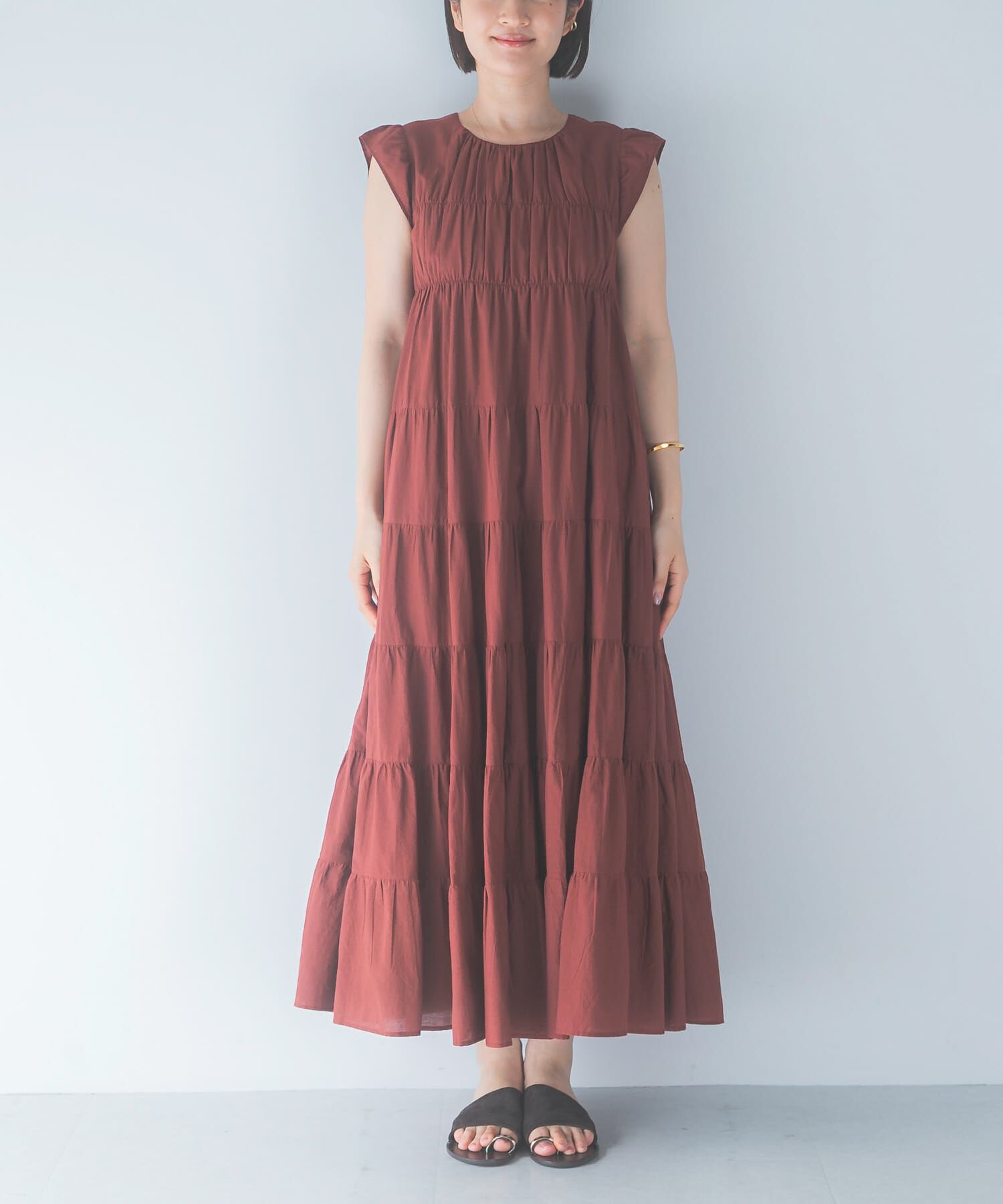 URBAN RESEARCH ROSSO「インドコットンティアードワンピース」|ワンピース|