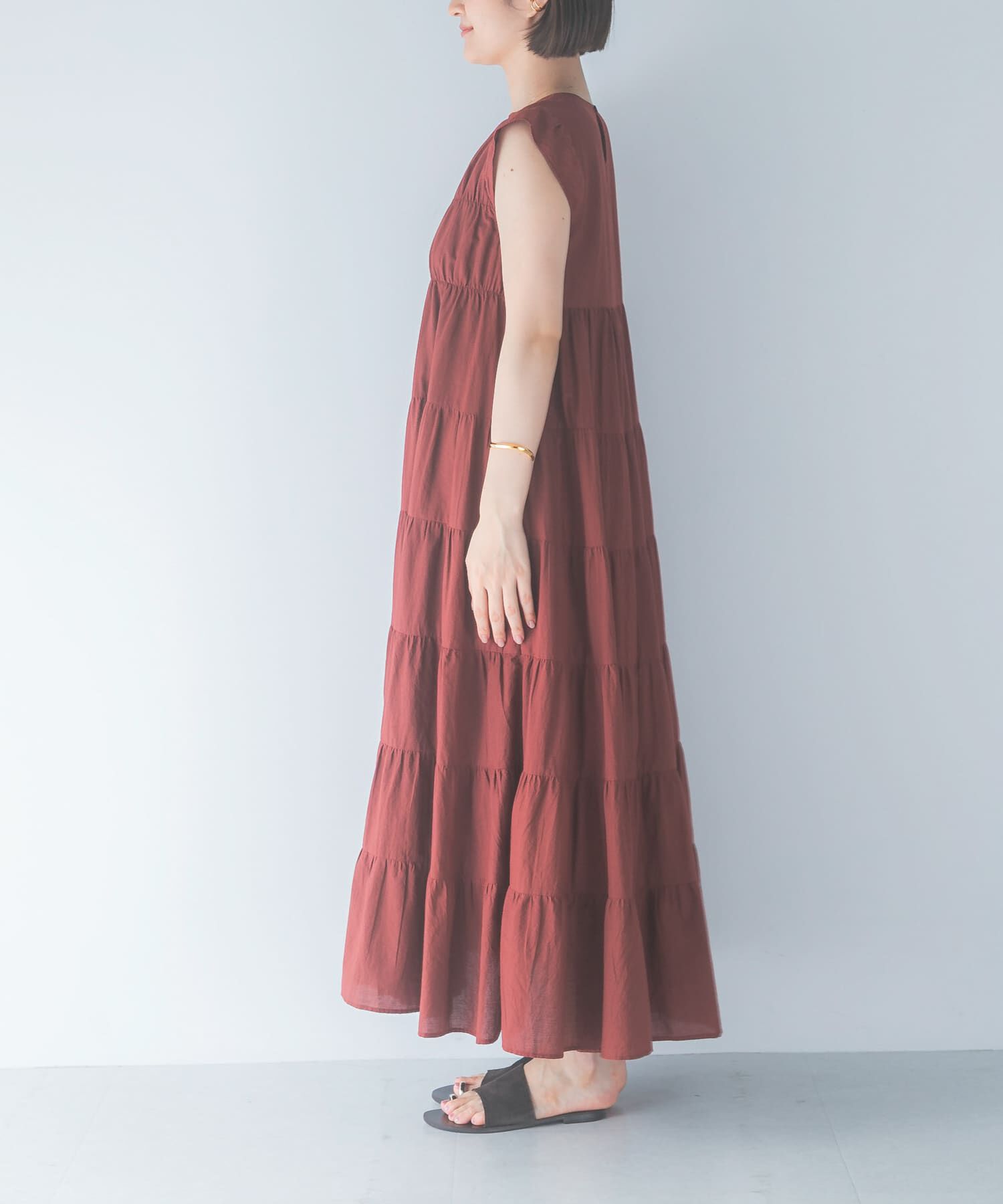 URBAN RESEARCH ROSSO「インドコットンティアードワンピース」|ワンピース|