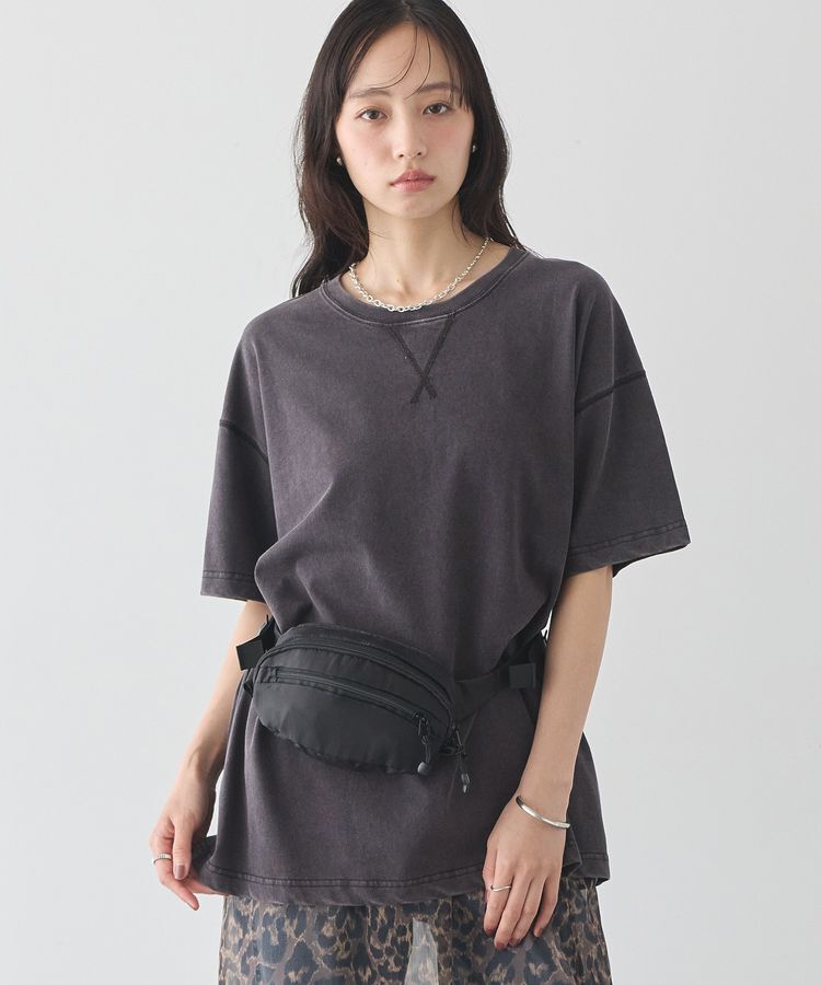 earth music&ecology「ピグメント風Tシャツ」|Tシャツ・カットソー|Charcoal Gray