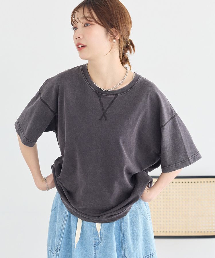 earth music&ecology「ピグメント風Tシャツ」|Tシャツ・カットソー|