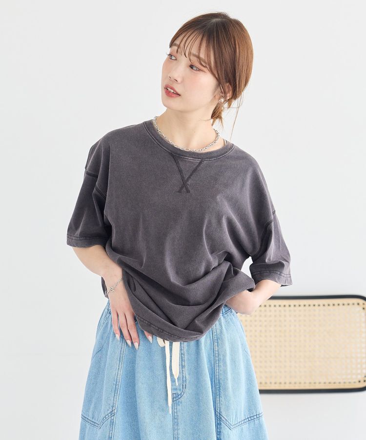 earth music&ecology「ピグメント風Tシャツ」|Tシャツ・カットソー|