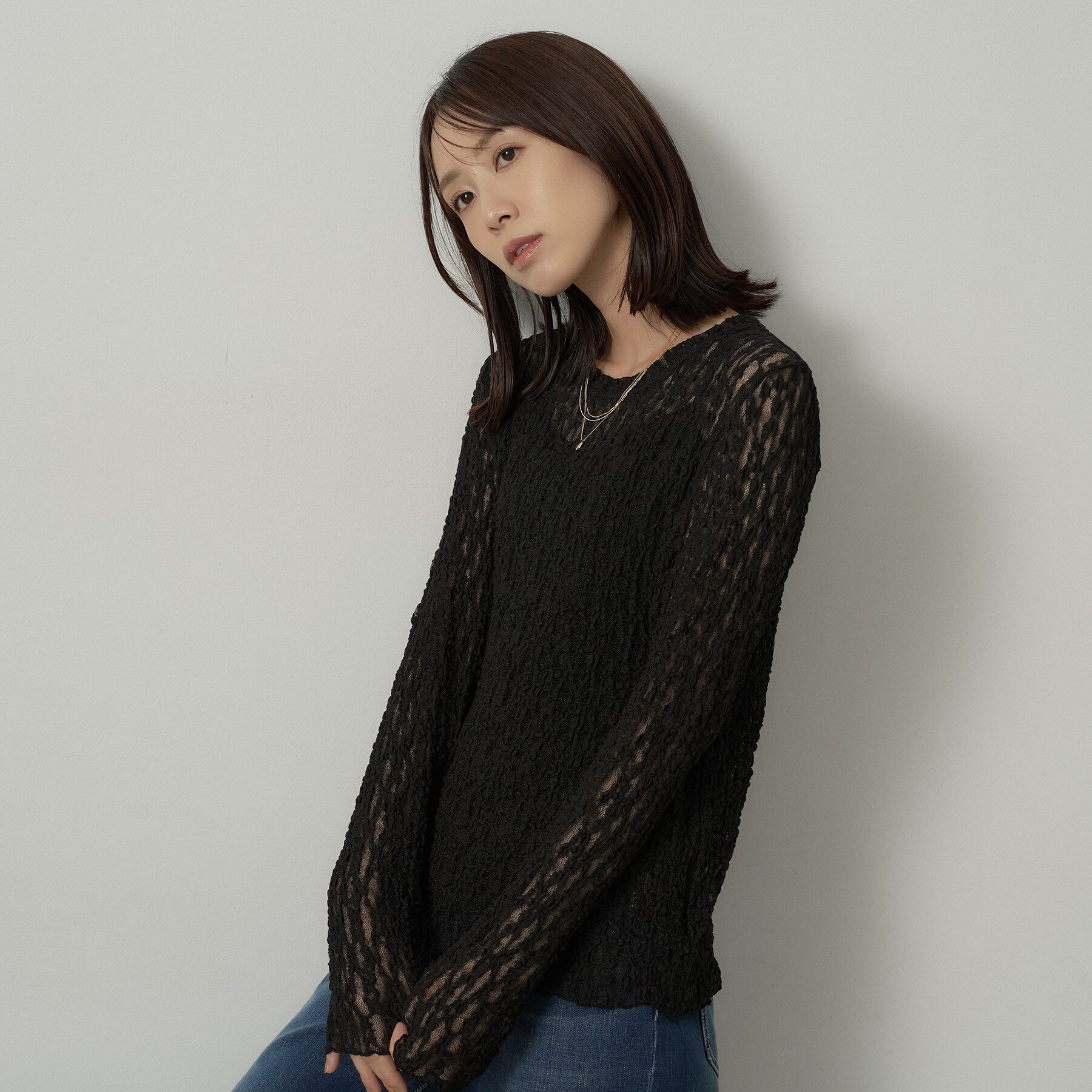 UNTITLED「レースプルオーバー」|Tシャツ・カットソー|