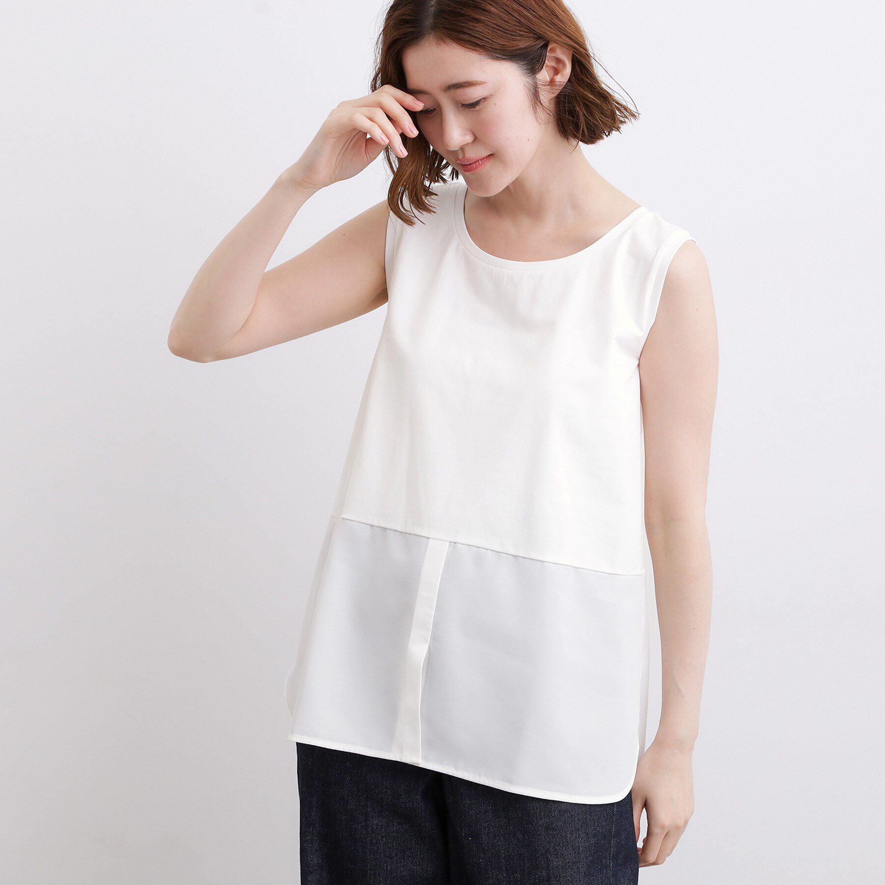 grove「再入荷！【貴島明日香さん着用】裾レイヤードタンクトップ」|キャミソール|