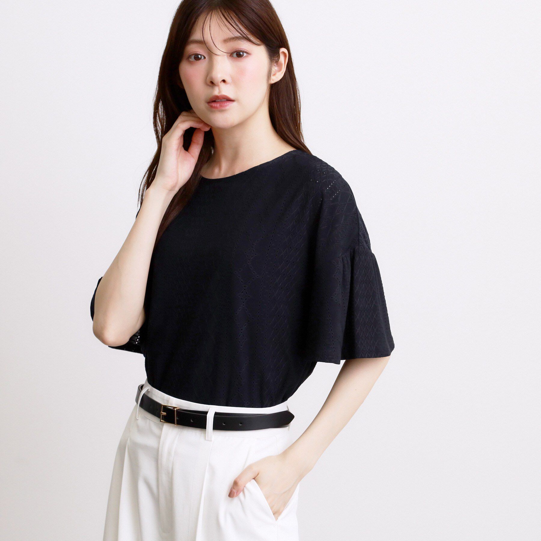 grove「アイレットレースカットソー」|Tシャツ・カットソー|
