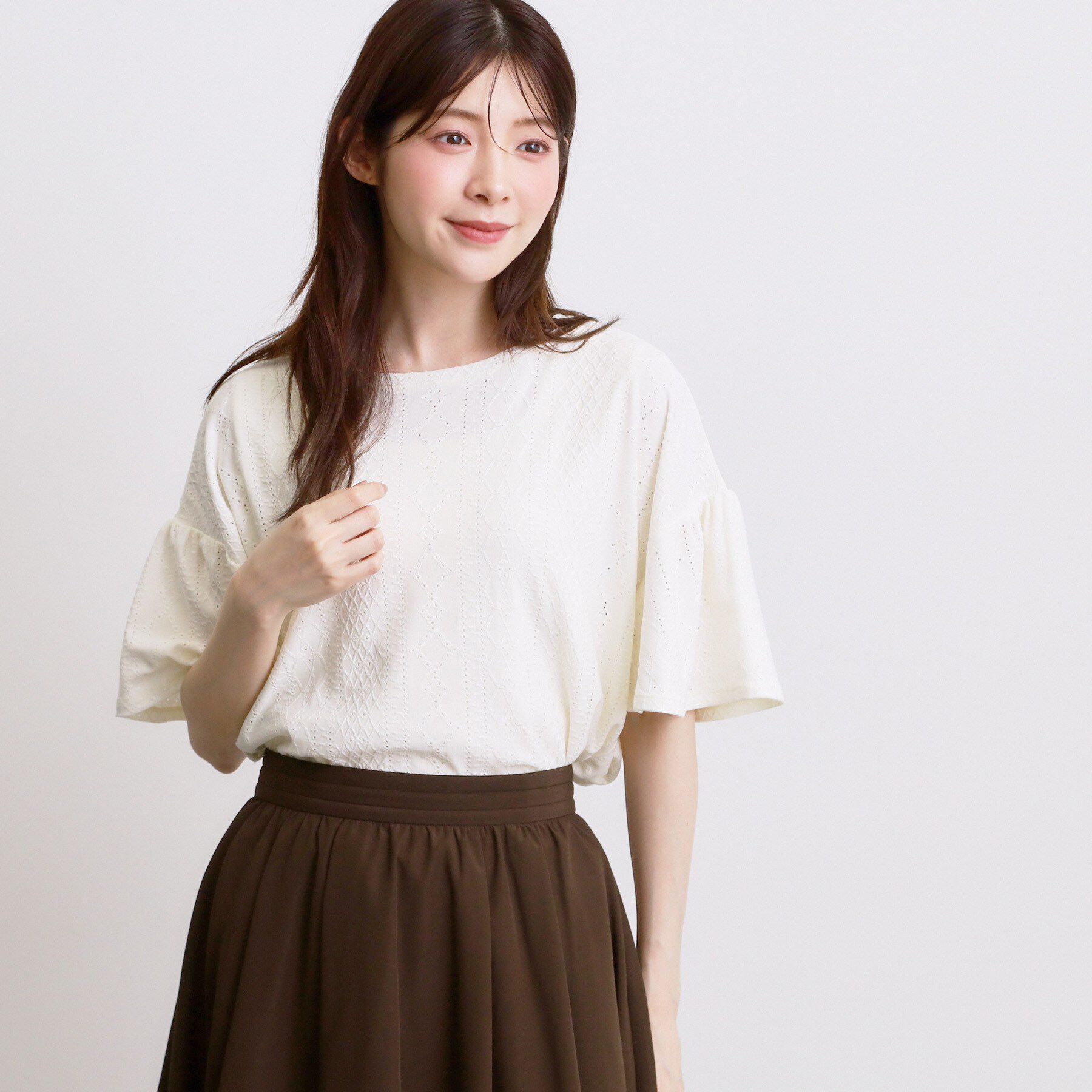 grove「アイレットレースカットソー」|Tシャツ・カットソー|