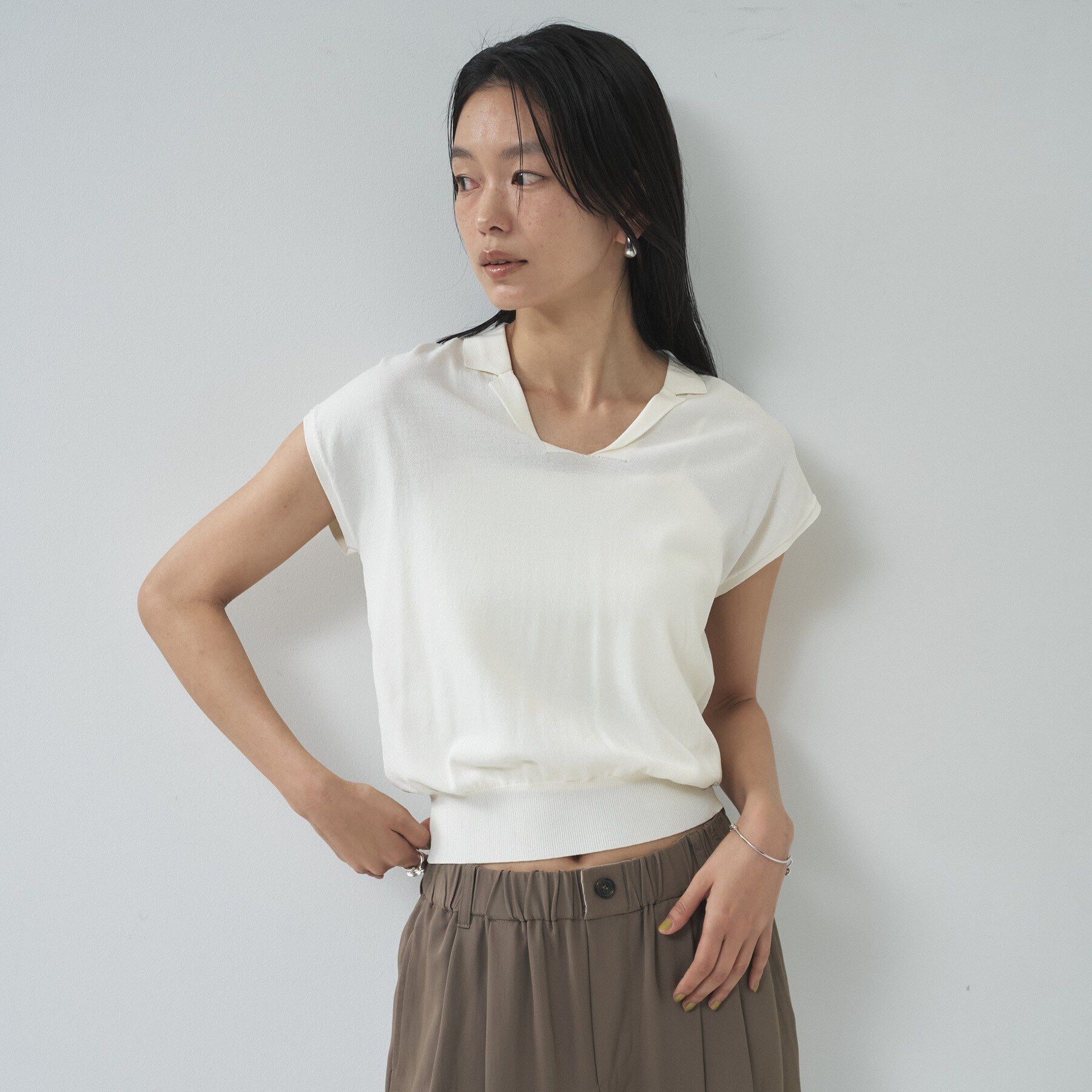 GALLEST「シアーフレンチポロ【接触冷感】」|ニット・セーター|