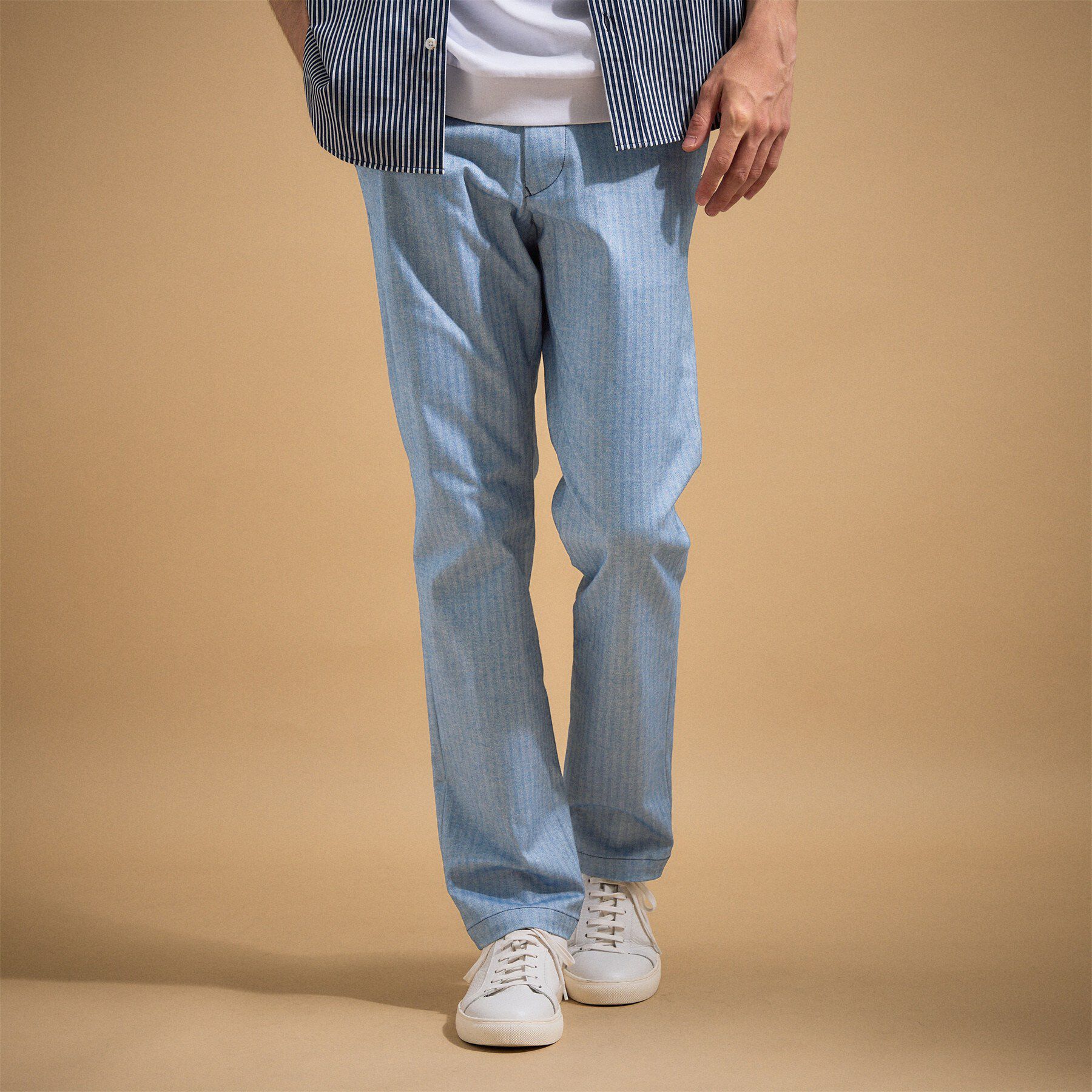 TAKEO KIKUCHI「【銘品】播州織り ヘリンボン ストレートパンツ」|その他|