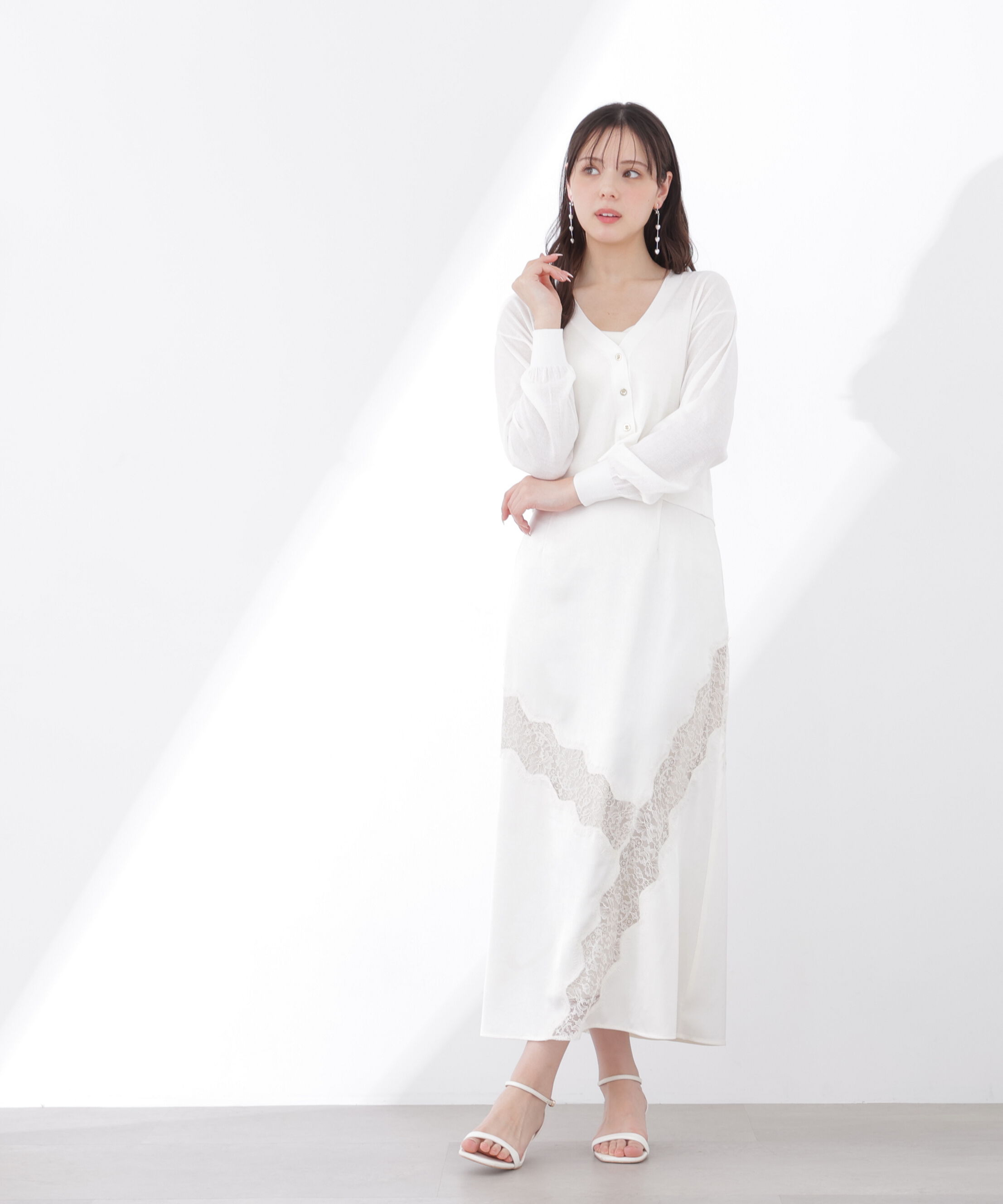 PROPORTION BODY DRESSING「レーストリムスカート 26SS」|スカート|