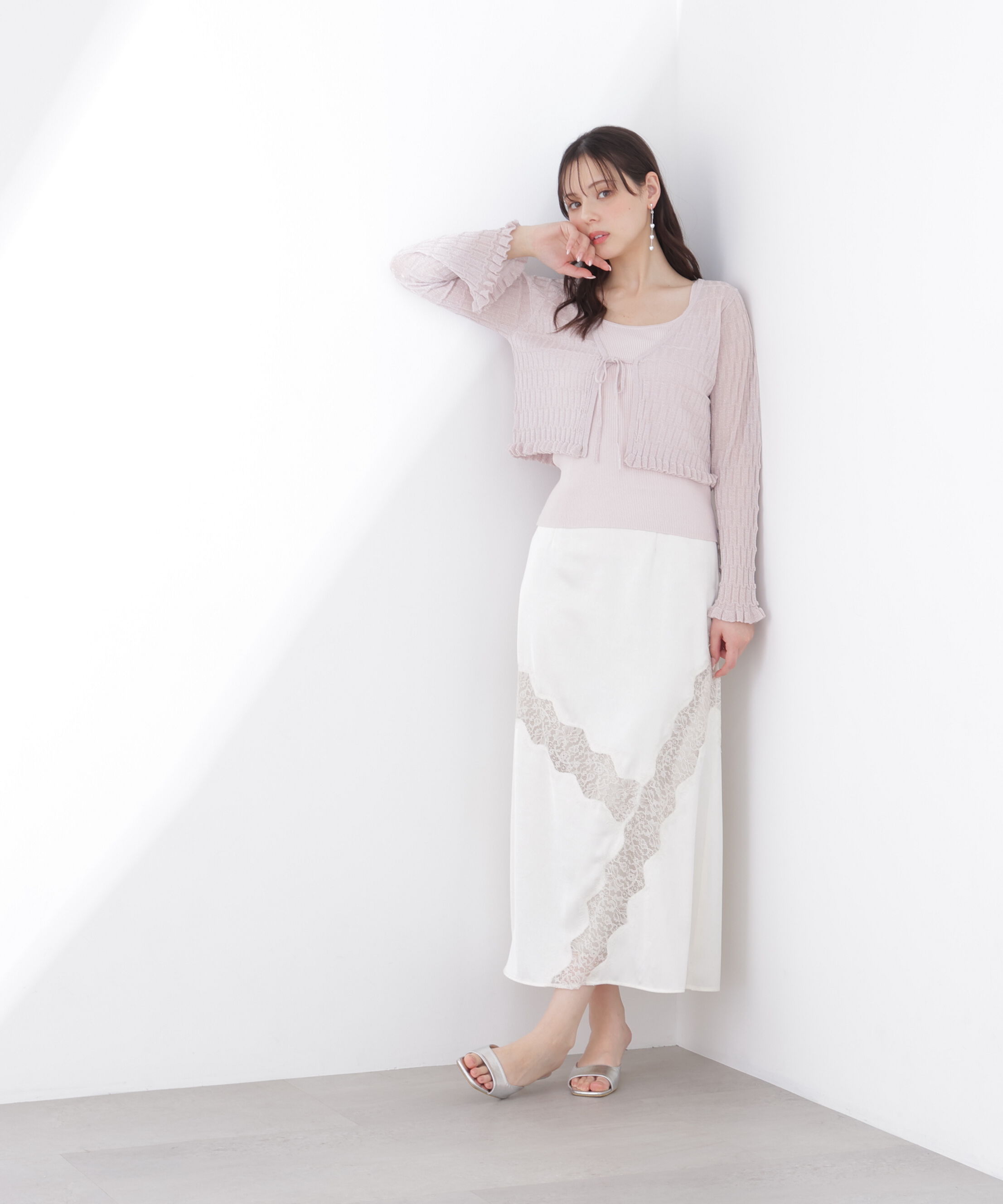 PROPORTION BODY DRESSING「レーストリムスカート 26SS」|スカート|
