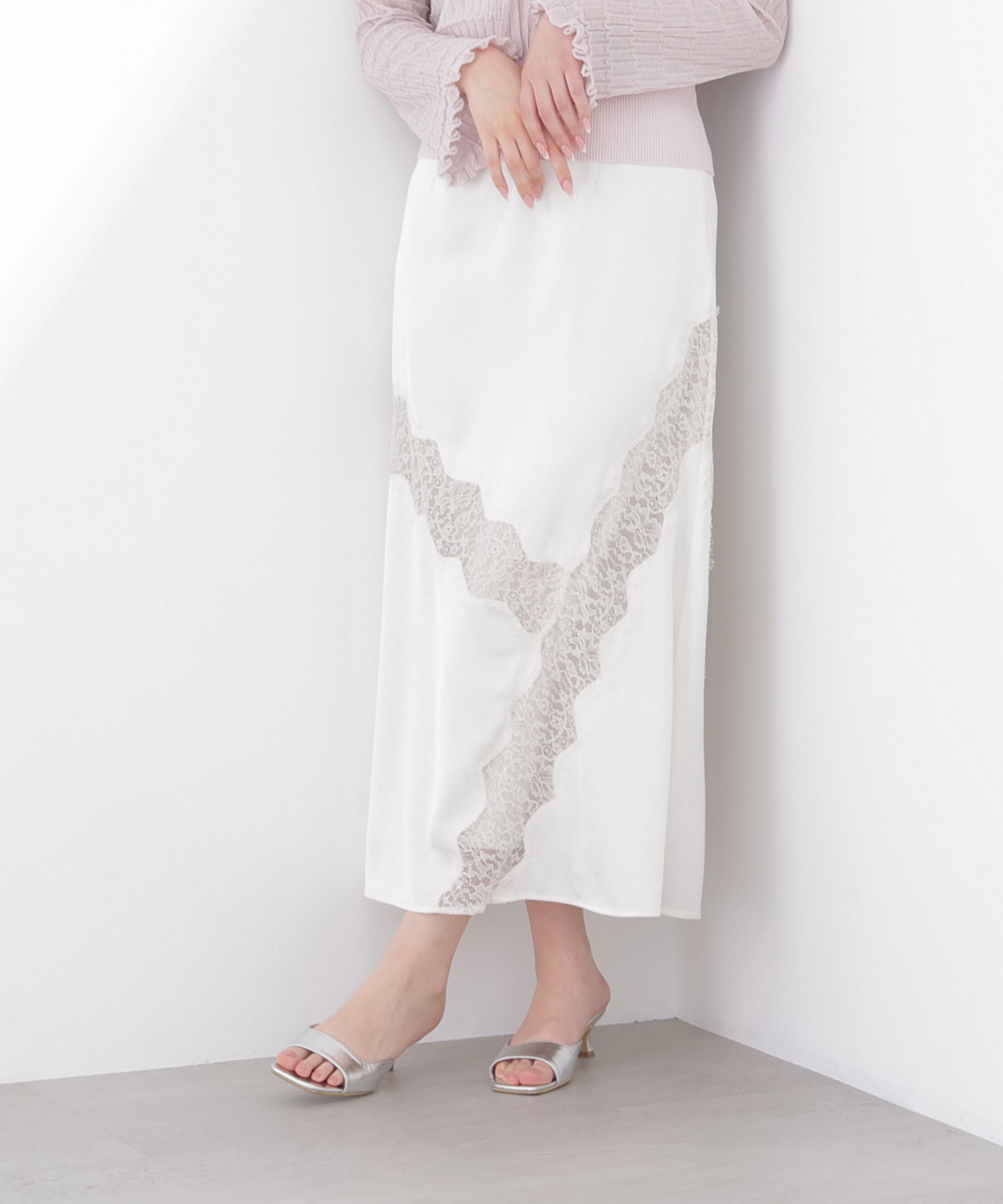 PROPORTION BODY DRESSING「レーストリムスカート 26SS」|スカート|