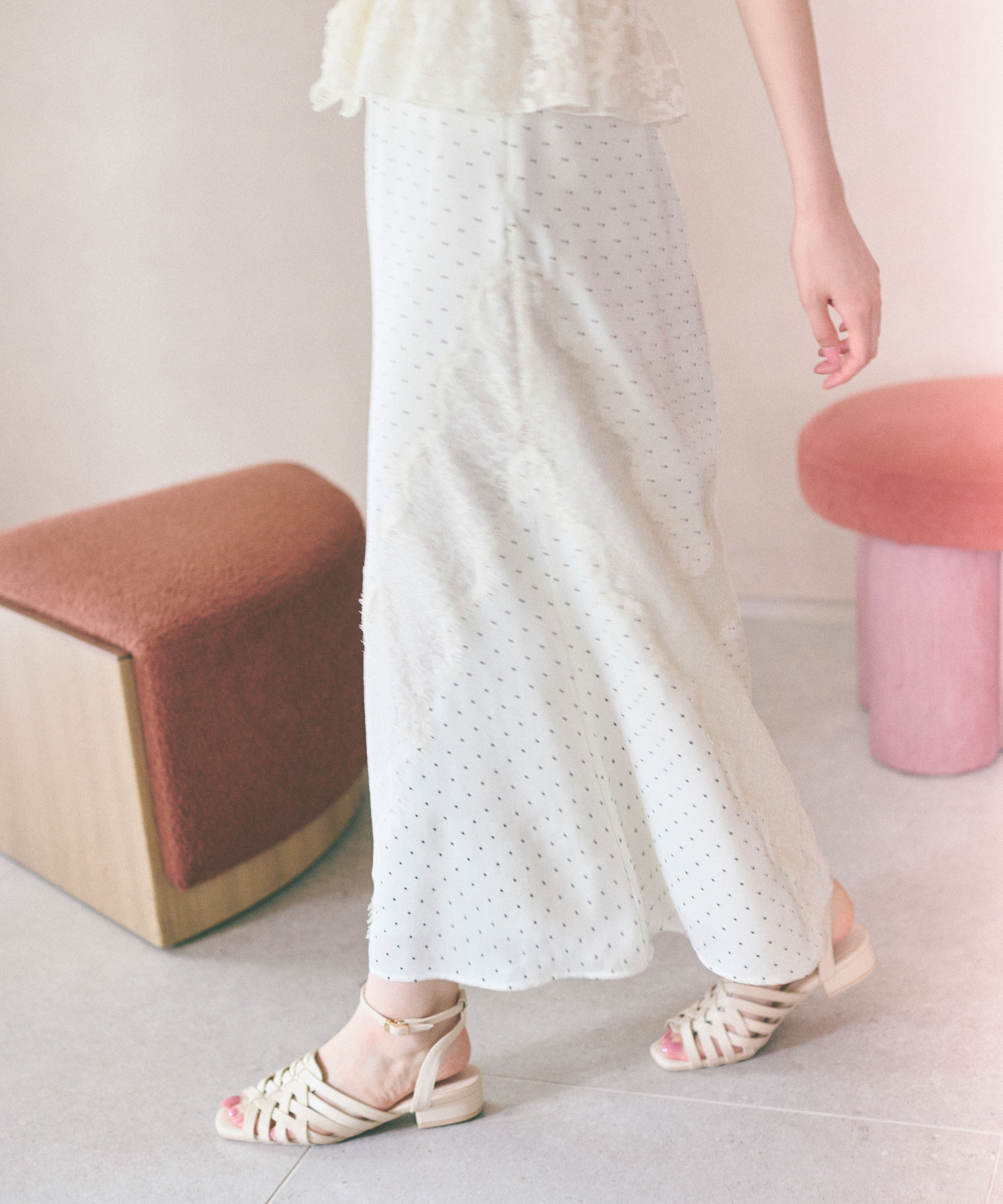 PROPORTION BODY DRESSING「レーストリムスカート 26SS」|スカート|エクリュドッ 2