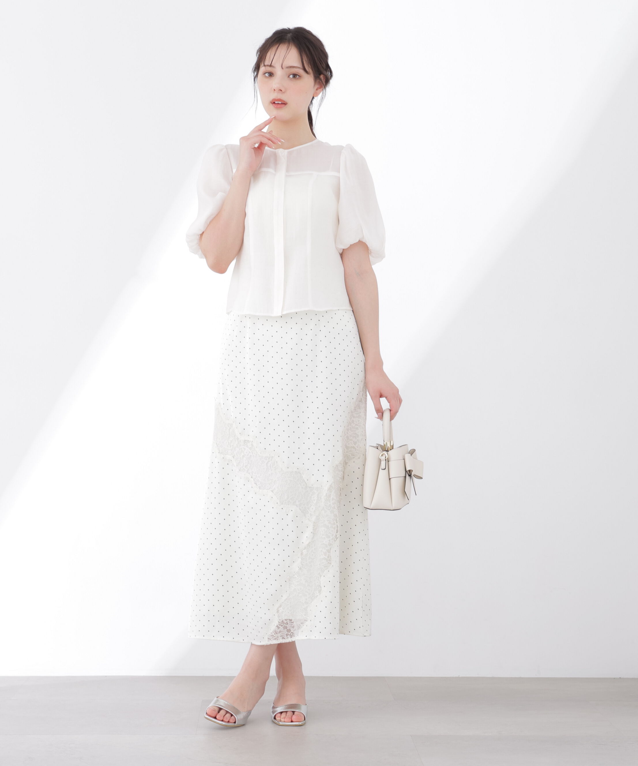 PROPORTION BODY DRESSING「レーストリムスカート 26SS」|スカート|