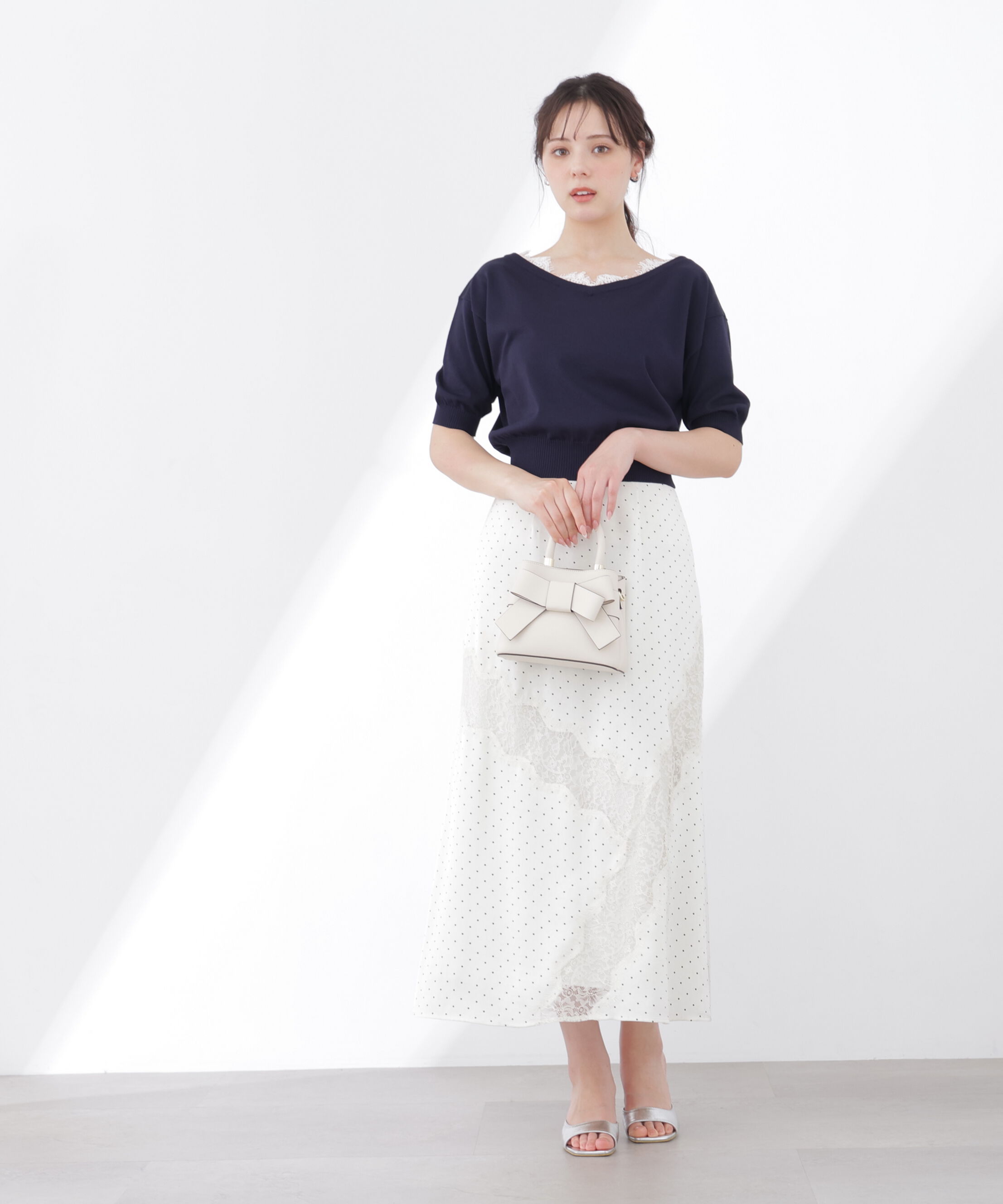 PROPORTION BODY DRESSING「レーストリムスカート 26SS」|スカート|