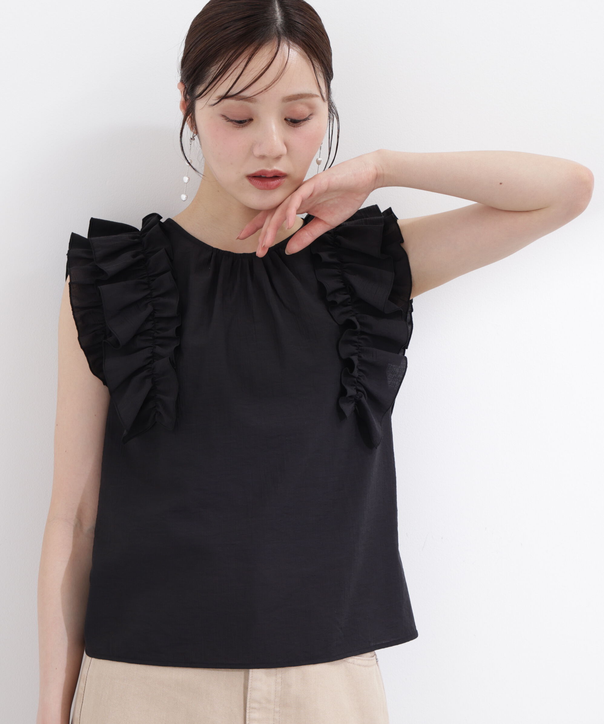 PROPORTION BODY DRESSING「ボリュームラッフルブラウス」|シャツ・ブラウス|