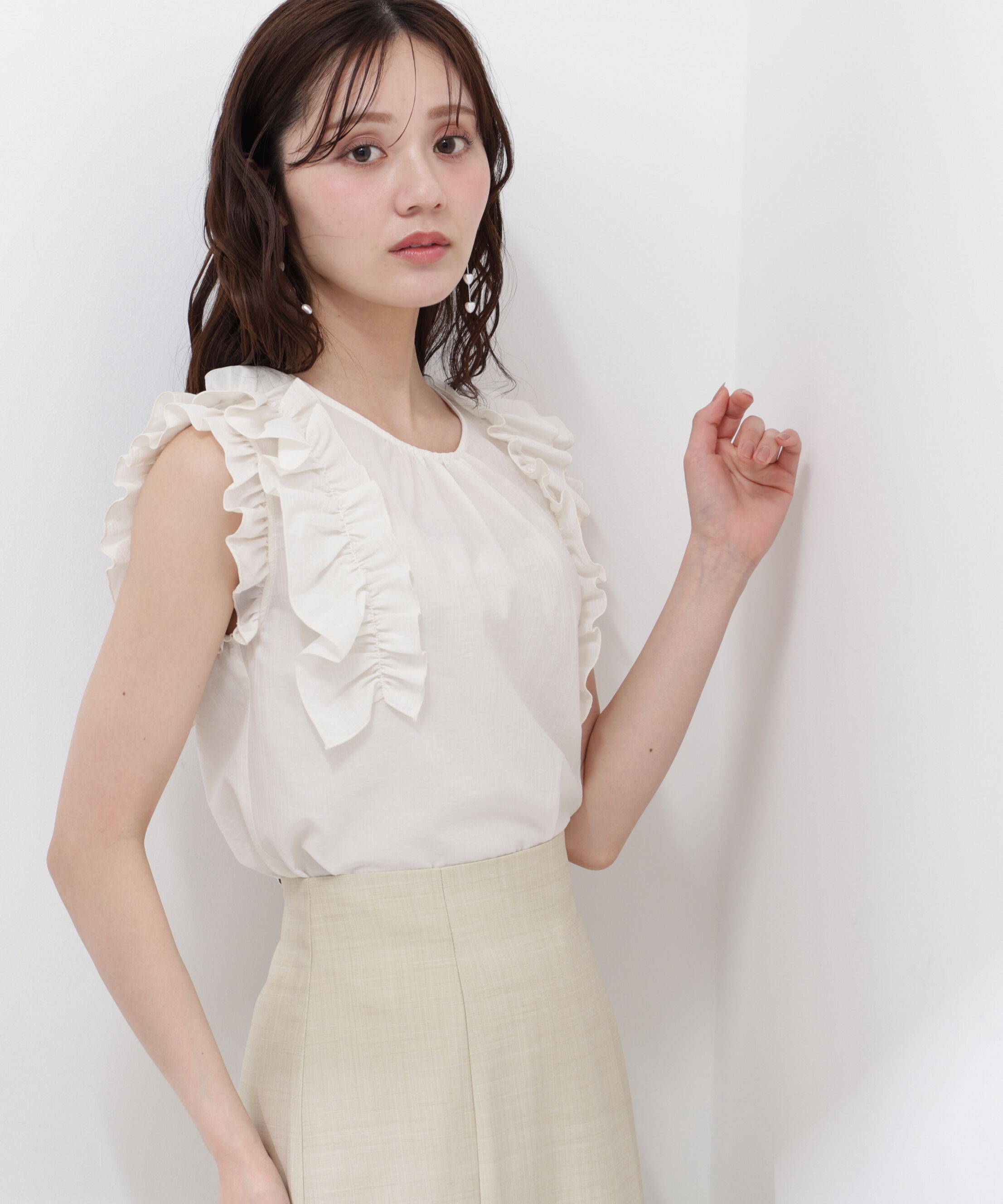 PROPORTION BODY DRESSING「ボリュームラッフルブラウス」|シャツ・ブラウス|